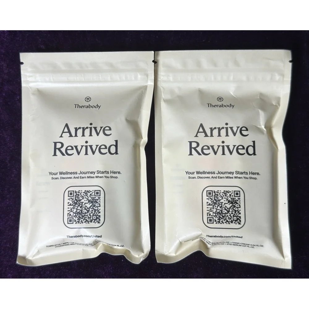 Therabody Arrive Revived Kit Lot United Amenity‎ Travel 5 Pc Set